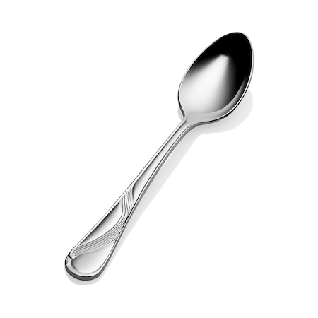 Bon Chef Wave, Demitasse Spoon, Mirror Finish, 18/10, 4.95" , set of 12 S2216